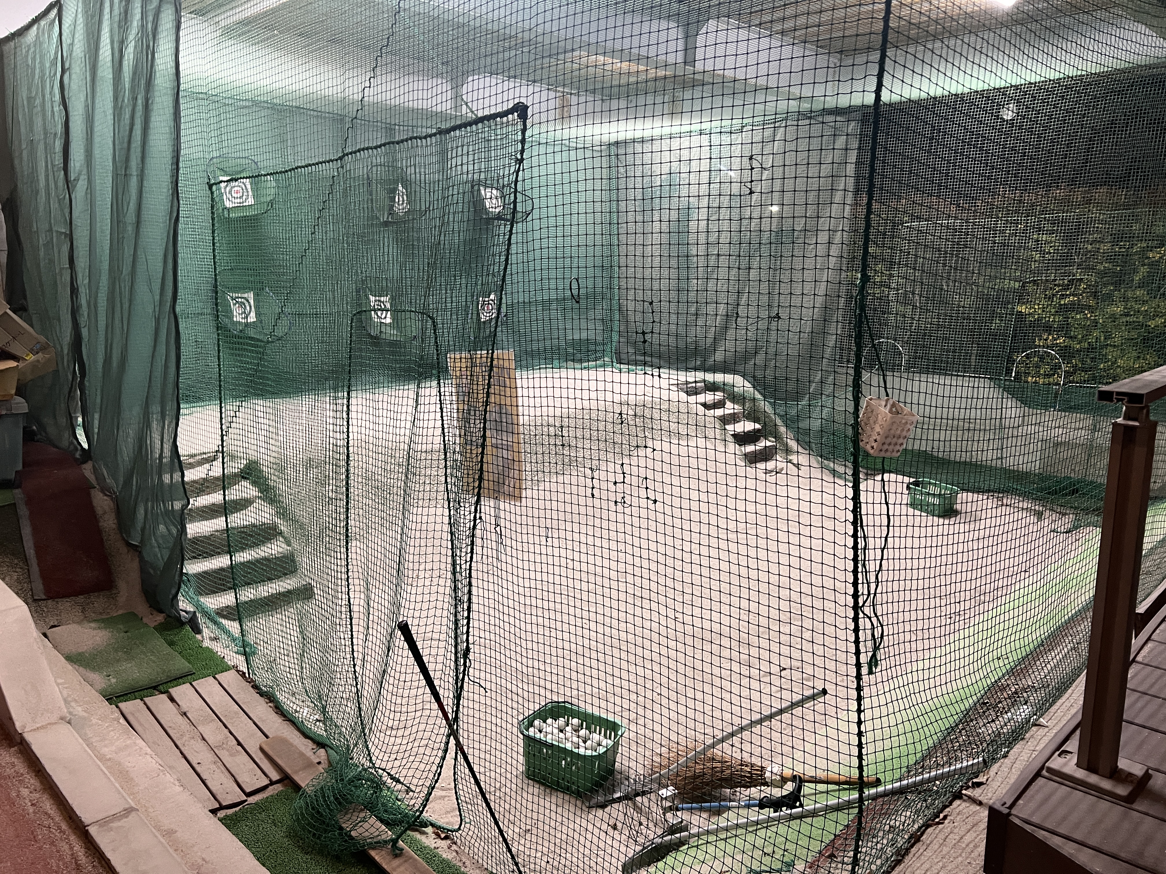 加藤農園ゴルフリンクス バンカー練習エリア全景