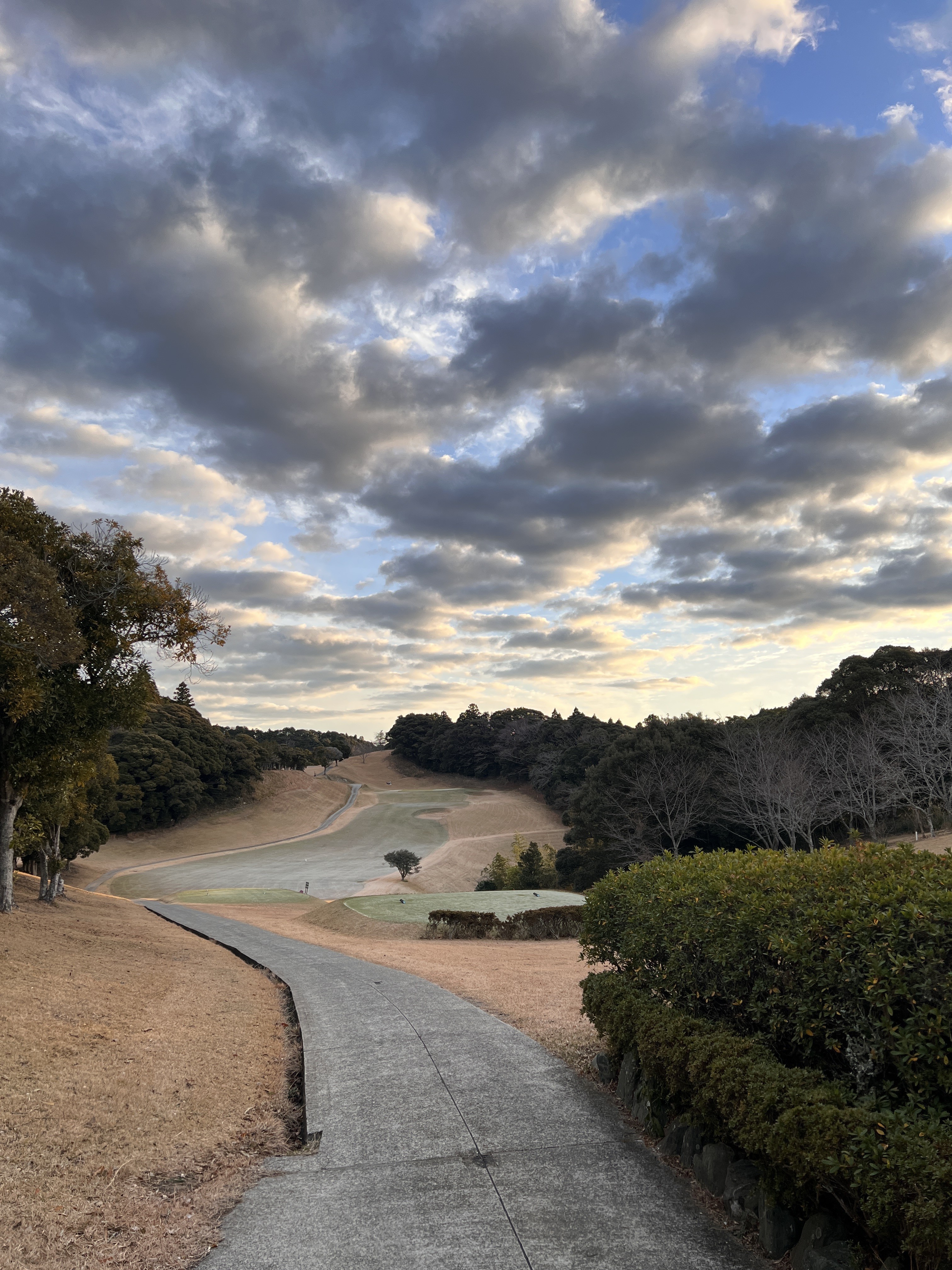 勝浦ゴルフ倶楽部 夕暮れのフェアウェイ