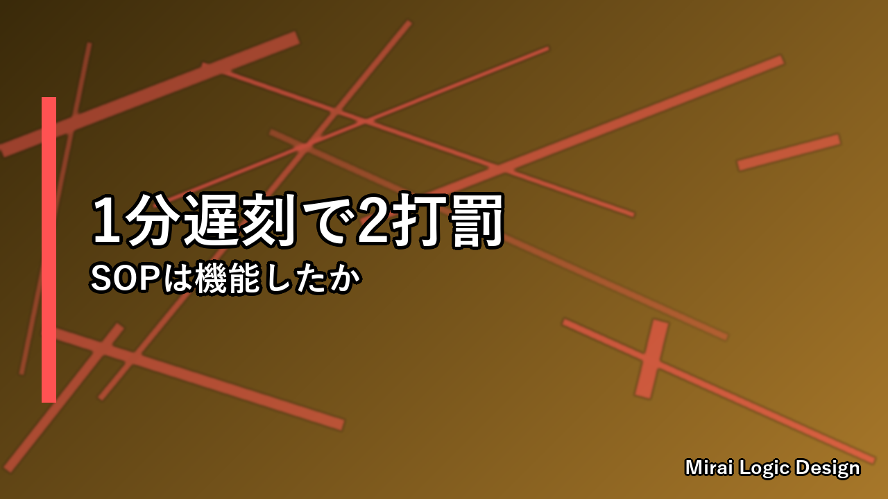 ヒーゴ「1分遅刻」事件——オペレーショナルリスクとSOP設計の教訓