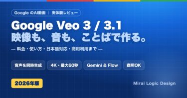 Google Veo 3/3.1の料金・使い方・日本語対応・商用利用レビュー