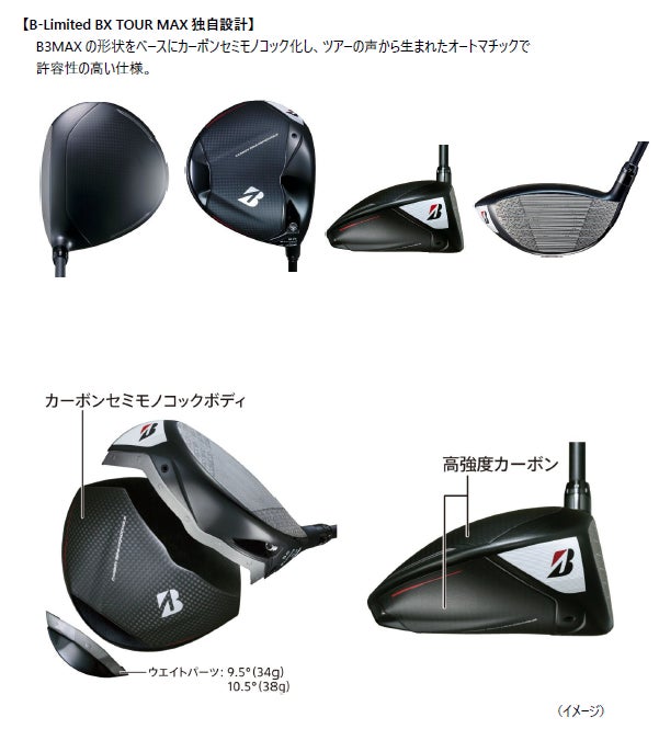 B-Limited BX TOUR MAXのカーボンセミモノコックボディ詳細