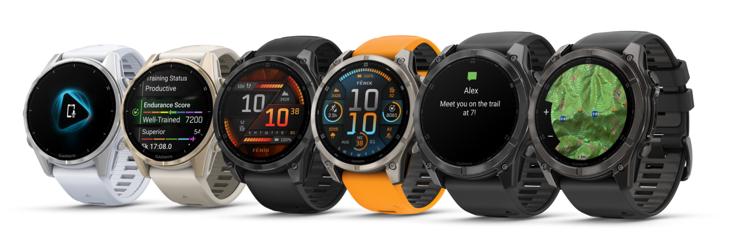 fenix 8シリーズのラインアップ