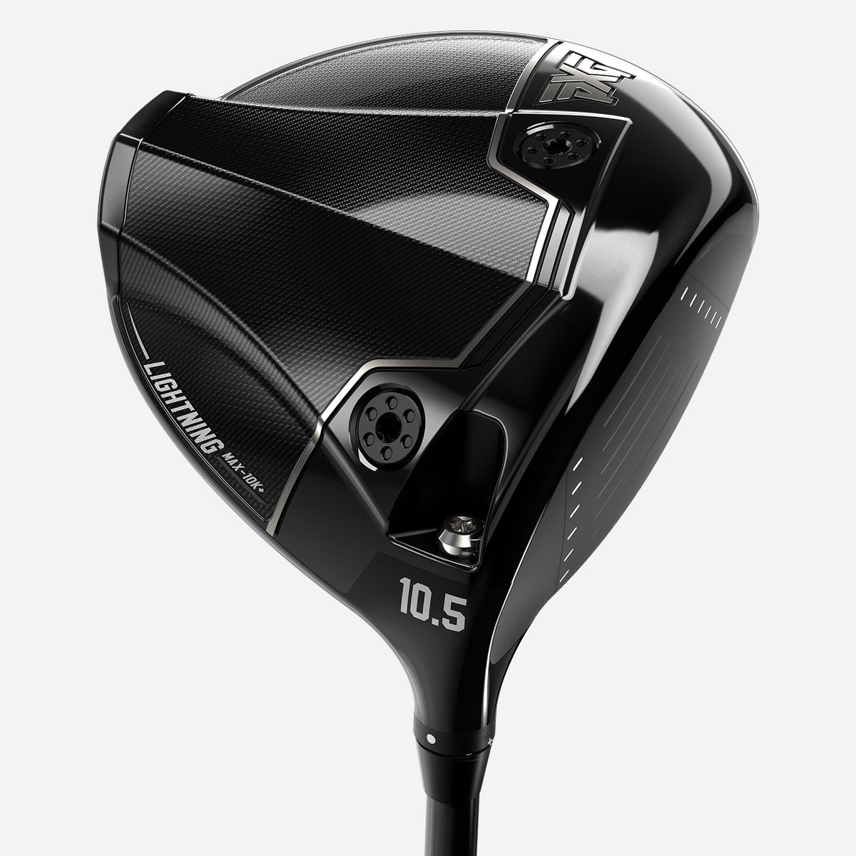PXG Lightning Max-10K＋のヘッド。ソール側のウェイト配置が見える