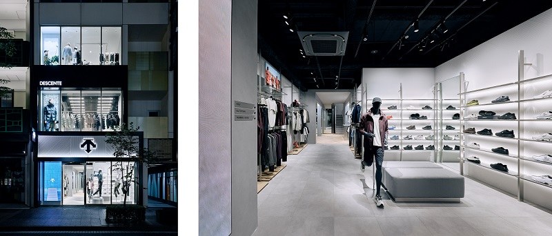 銀座5丁目のDESCENTE GINZAの外観