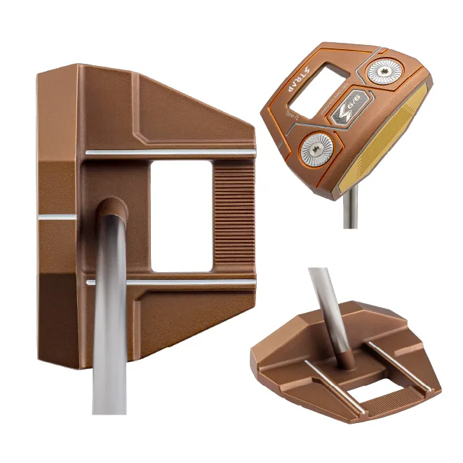 Type-TL（ブロンズ）の背面・フェース斜め・ソールを収めた3カットの製品画像