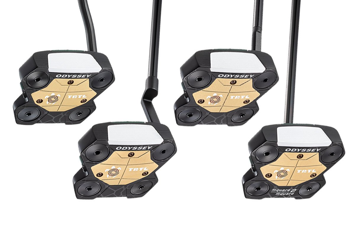 TRTLパター4モデルのヘッド。左からDB、CH、S、Square 2 Square