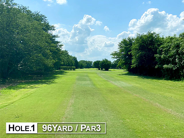 熊谷武蔵野ゴルフセンター ショートコース1番ホール(96yd)