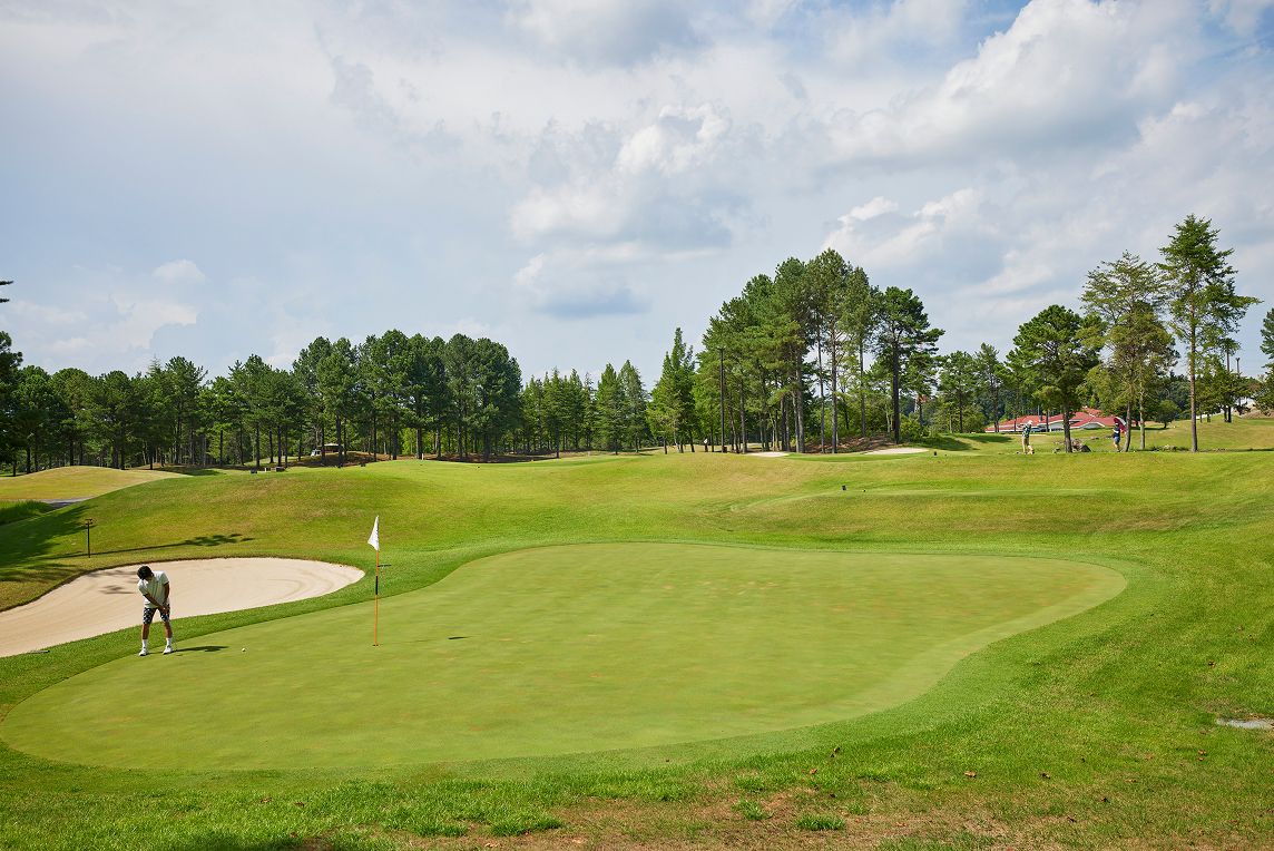 静ヒルズカントリークラブ Par3コースのグリーン