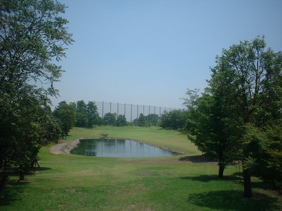 玉村公園ゴルフ倶楽部 8番ホール(池越え)