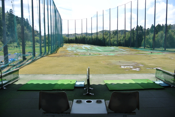 ケンゴルフビレッジ長南 打席から見たレンジ